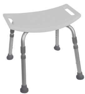 Deluxe Aluminum Shower Bench without Back Deluxe Aluminum Shower Bench without Back